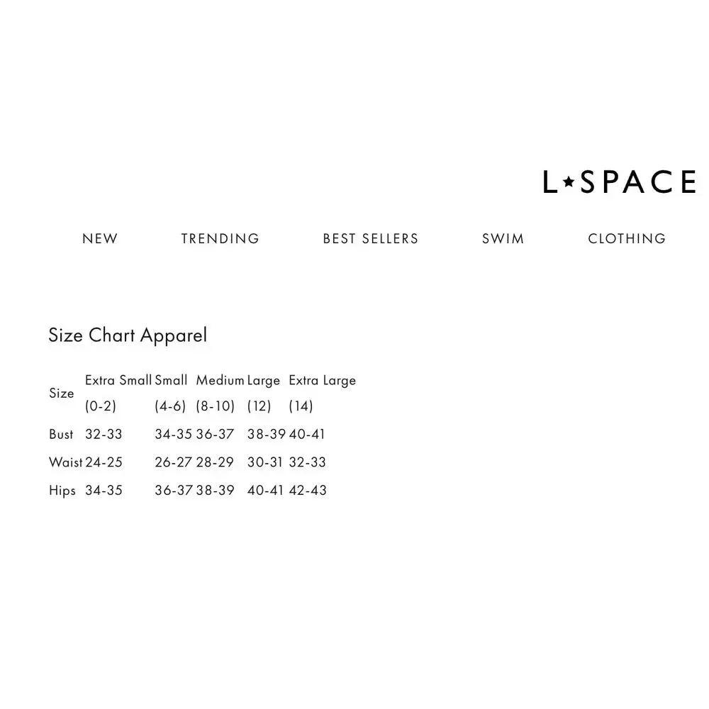 L*Space Bikini Separates Size Extra Small NEW